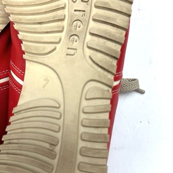 PAUL GREEN Austria Red Leather Lace Up Sneakers US 9,5 - Picture 13 of 15